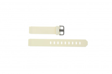 Jacob Jensen watch strap 700 Serie Rubber White 17mm